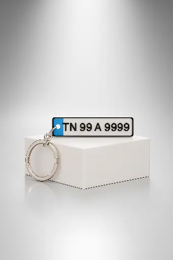 Vehicle Number Plate Keychain- Customized 