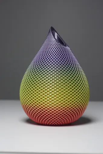 [Mesh_Multicolour] MeshDrop Vase